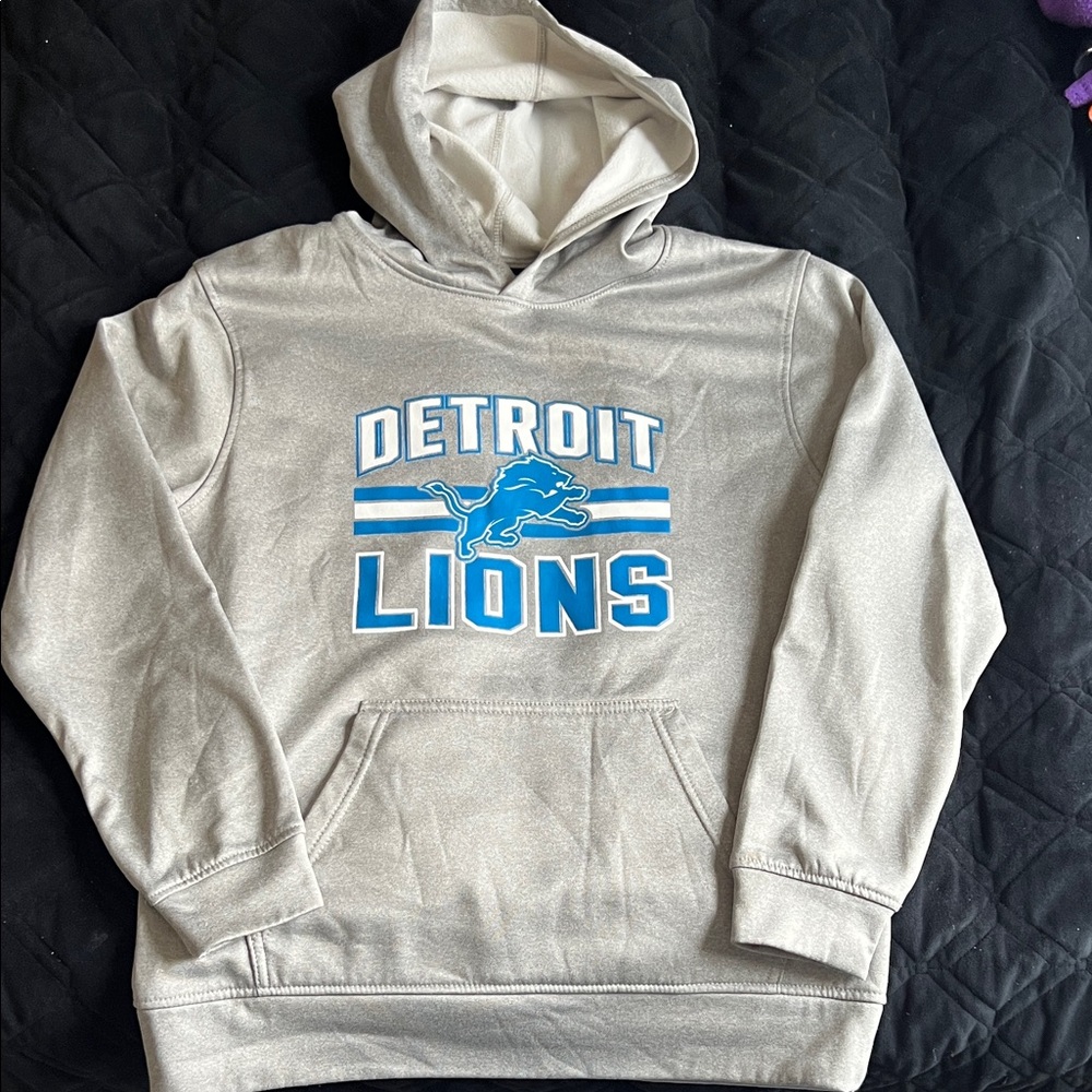 Detroit Lions Gray Hoodie Sweater